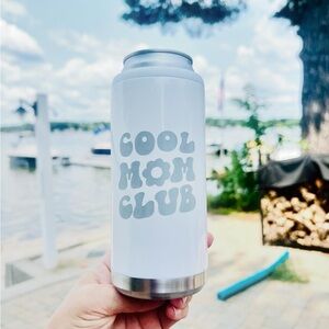 Insulated White Can Cooler- Keep your Seltzers Cold